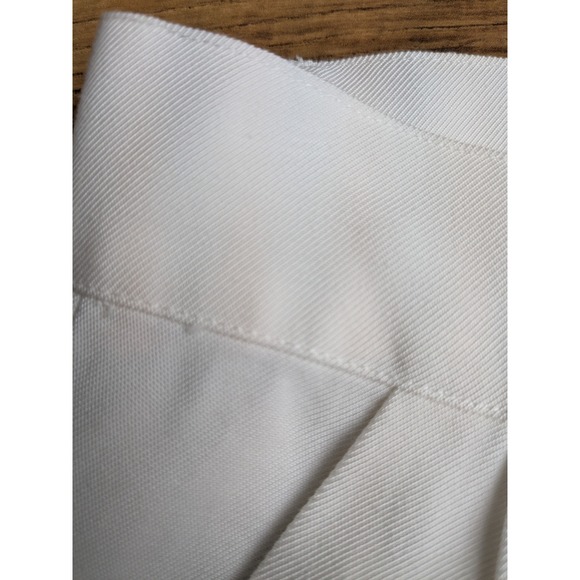 NWOT NONCHALANT LABEL Fabi Wide Leg Pleated Trousers White High Rise Pants 26x31 - Picture 6 of 16